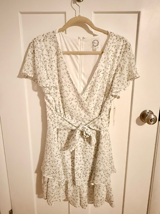 Francesca's Collections Dresses & Skirts - Francesca's Ivory Floral Print Dress